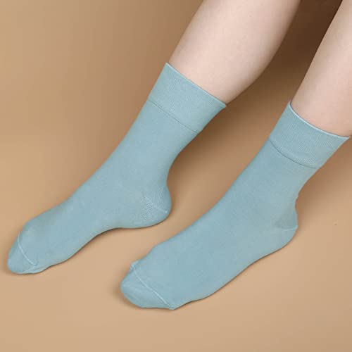 Image of FGZ Women Thin Cotton Socks Soft Cozy Socks Cute Ankle Crew Socks 5 Pairs