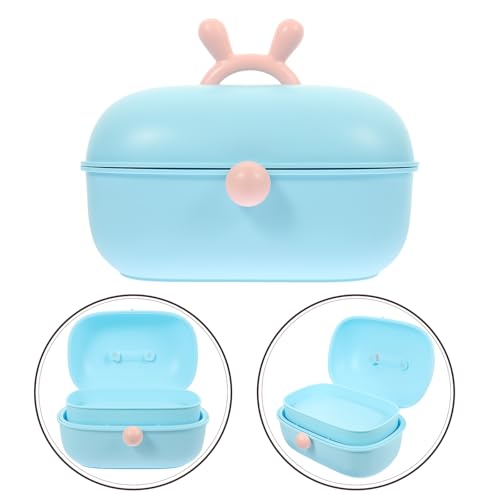 Boîte de rangement multi-étages plastique bleu pour ne plus perdre vos petits objets - 8