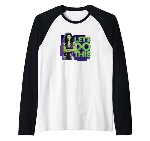 T-shirt She-Hulk Marvel Raglan Confortable Finies les Coutures Rigides
