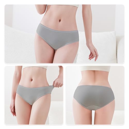 Image of 20 /10 /5 Pack Women's Disposable 100% Cotton Underwear Ladies Briefs Panties for Travel Hotel Spa Hospital Stays Emergencies