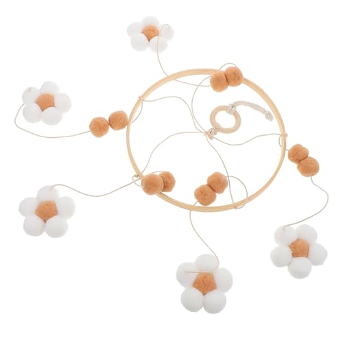GALPADA Boho Flower Mobile Decorative Crib Accessories for Nursery Room Lightweight Easy to Install Floral Design for Enhanced Decor for Shower