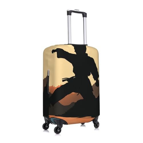 Travel Luggage Cover Anti-Scratch Suitcase Cover Protector Elastic Thicken Luggage Protector Washable Baggage Covers Karate Suitcase Sleeve Fit 18-32 Inch Luggage X-Large3