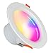 Faretti LED da incasso intelligenti, SUMGLED luci da soffitto Wi-Fi 5W， Downlight Dimmerabile Bianco Freddo Luce Caldo RGB+CCT, Lampada da Pannello，Spot led incasso Compatibile con Alexa e Google