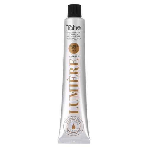 Tahe Lumière Express Tinte de Pelo Coloración de Cabello Permanente Tinte 7.8 (MOKA MOUSSE) Rubio Medio 100 ml