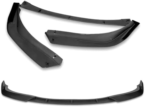 3 Pieces STP-Style Front Bumper Lip Spoiler Splitter Side Body Kit Trim Protection Compatible with 2006-2008 Lexus IS250 IS350, 2007 (Matt Black)