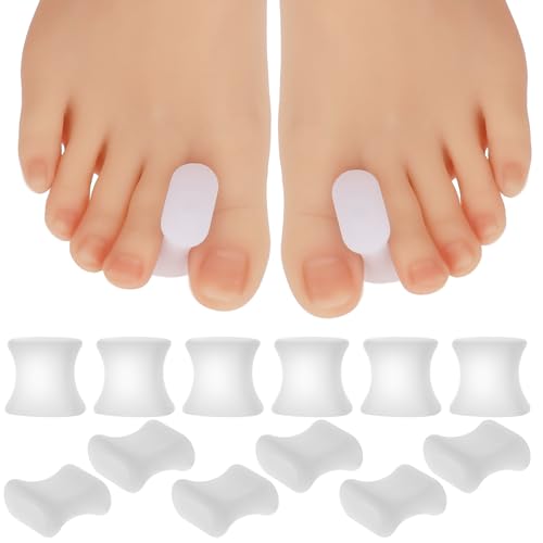 12Pcs Bunion Corrector Gel Toe Separators Soft Toe Spacers Gel Orthotics 6L