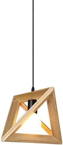 SYAXVOM Solid Pendant Light Polygon Restaurant Chandelier Personalized Bar Lamp E27 Single Head Metal Chandeliers Decoration Ceiling Lighting Fixtures,Chandelier