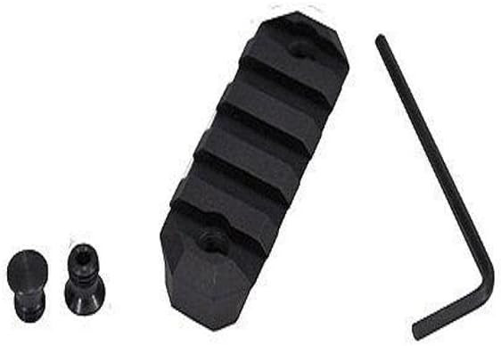 GrovTec US Keymod Picatinny Rail, 2.20" Length, 5 Slots, Black
