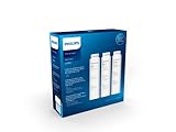 Philips Water Phillips - AUT883 - Filtro Grifo, Osmosis inversa, Carbon Activo, Mineralizador, Equilibra el pH del agua fitlrada y Mejora el sabor del agua, Facil Instalación para AUT3268, Pack de 3