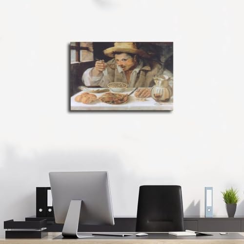 The Bean Eater Carracci impression sur toile pour rompre la monotonie