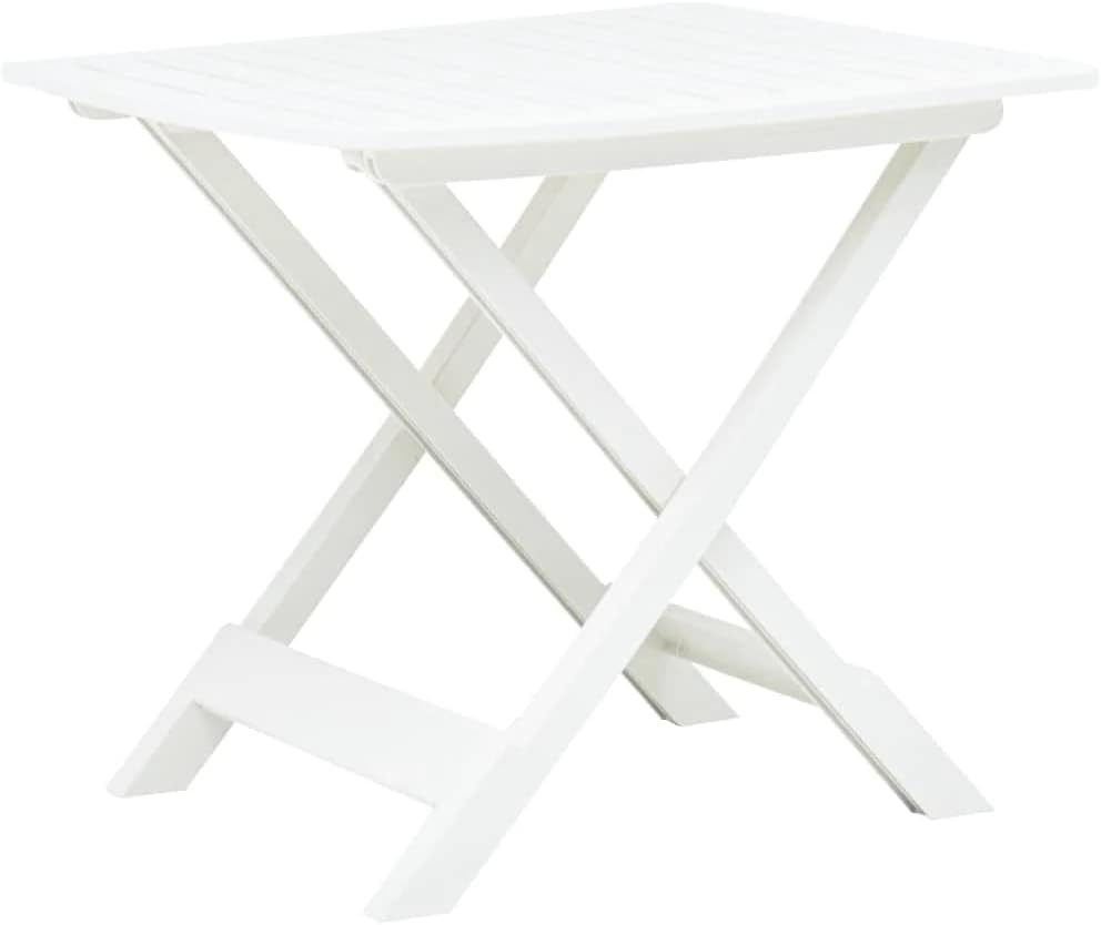 Ipae-ProgardenTevere Folding Camping Tables, Plastic, White, 80 x 72 x 70 cm