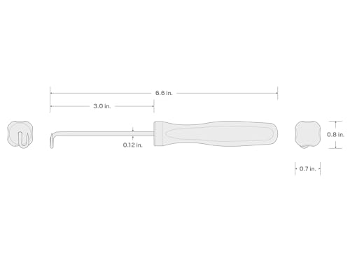 Image of TEKTON Compound Pointed Hook (1 /8 x 3 in. shank) | PNH21108 | Made in USA