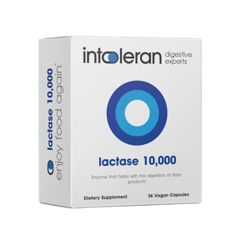 Intoleran Lactase 10,000 Digestive Enzymes - 36 Capsules | Supple...