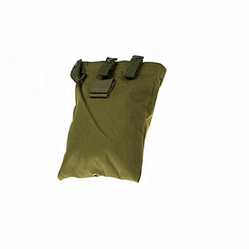 HWZ Tactical Military MOLLE Magazine Mag Pouch Tool Dump Drop Bag Recovery Big Recycle Pouch (Green)