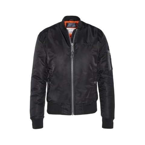 Schott NYC Women's Black Bomber Jacket Cover