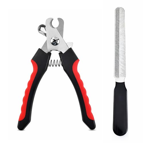 Boulton Dog Nail Clippers for Small and Medium Breeds – Professional Pet Nail Clipper and File for Cats and Dogs Puppy – Nails Clipper File Trimmer Grinder for Small Claw Clips