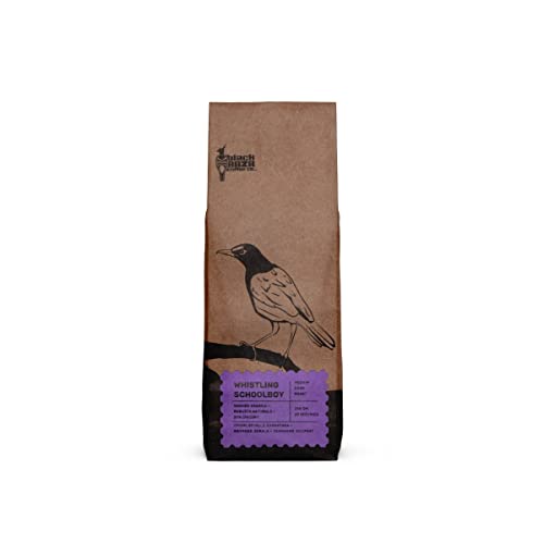 Black Baza Coffee, Whistling Schoolboy, Medium-Dark Roast, Freshly Roasted, Organic, Blend of 20% Chicory with Arabica & Robusta (Medium Fine Grind, 250 grams)