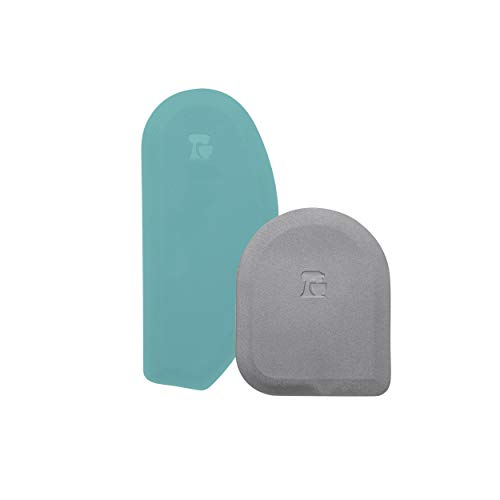 Raspador de tigela KitchenAid Gourmet, conjunto com 2, Aqua Sky/Sorm Grey