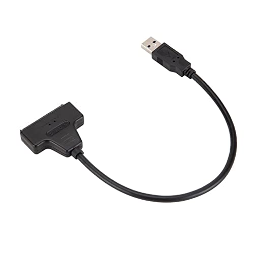 Adaptador USB 3.0 a SATA para disco duro 2.5 pulgadas, negro miniatura 3