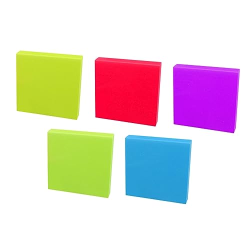 HOODANCOS Create Custom Prints 5 Pcs Square Rubber Stamp Tools Bright Rubber Tiles Random