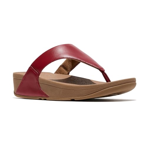 Image of FitFlop Womens Lulu Leather Toe Post Sandals