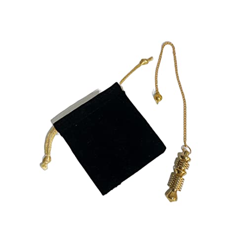 Péndulo metálico, Péndulo Adivinación Egipcio ISIS, Pendulo de Radiestesia con Testigo, péndulo esotérico, Magnetizador, Zahorí, Clarividencia, Esoterismo