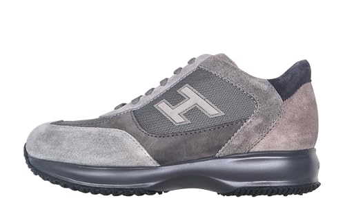 Hogan scarpe uomo sneakers interactive H flock HXM00N0Q1011V2416G grigio