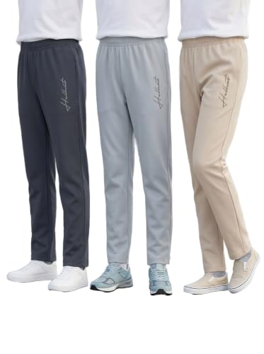 Image of HELLCAT Boys Track Pants Casual & Activewear | Regular Fit Mid Rise Jogger with Elasticated Waistband, Ribbed Cuffs & 2 Pockets | Cotton Blend