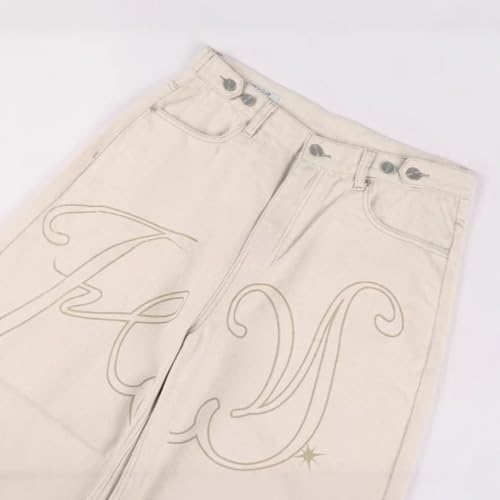 Wide Leg Jeans Y2k Pants Baggy Jeans Trendy 2025 Emo Grunge Streetwear 2000s Goth Graphic3