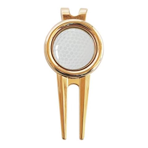 RoLoGOLF Pitchgabel goldfarben incl. 1 Ballmarker Cover