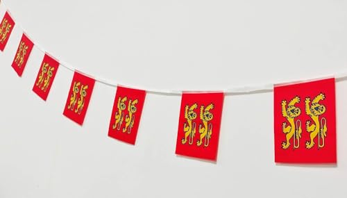 Lot de 40 drapeaux de Normandie de Normandie 11,4 m pour décorations de bar