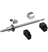 CNCMANS Ball Screw SFU1605 600 mm Stainless Steel Rolled Ball Screw with BK12 / BF12 End Support ...