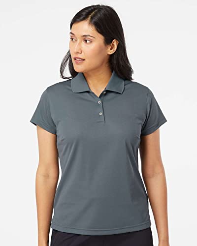 adidas A131 Ladies Climalite Basic Pique Polo Lead/Black XL