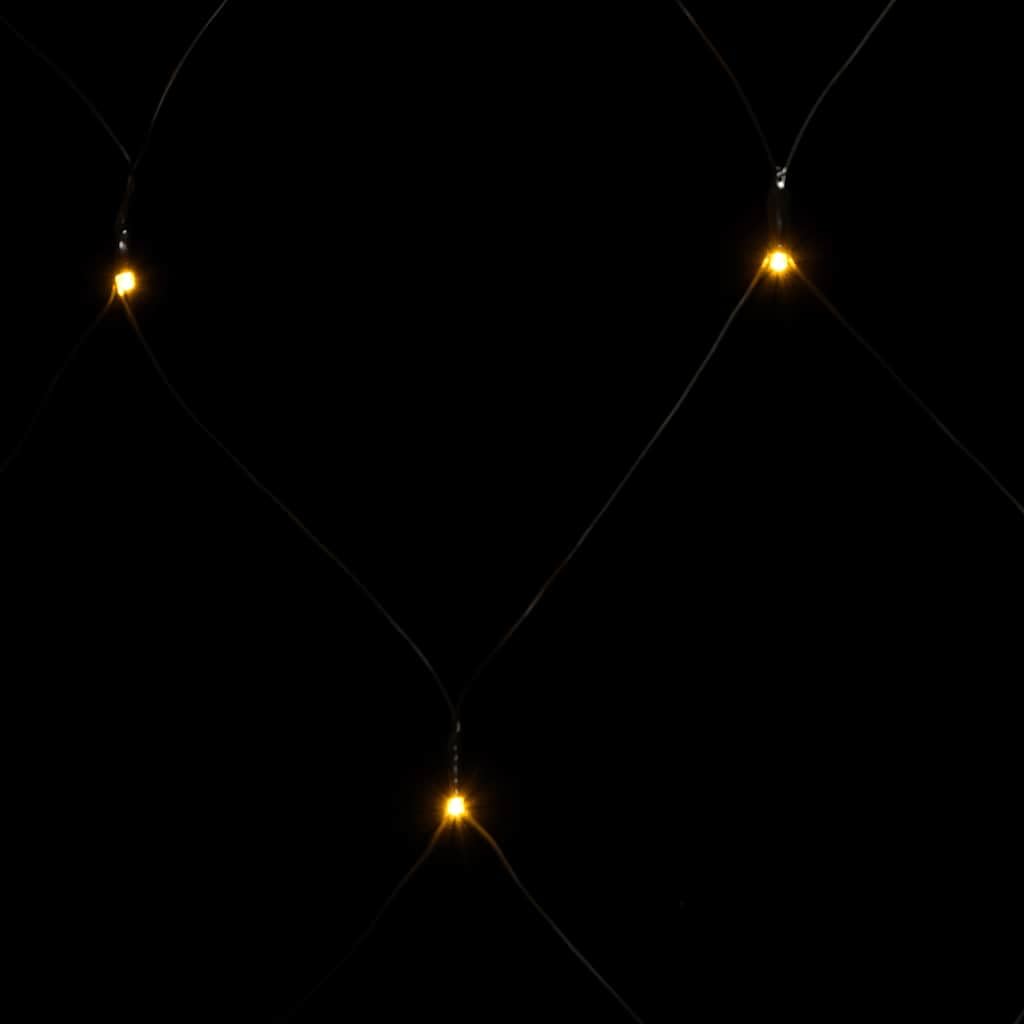 Weihnachts-Lichternetz 4x4 m mit 544 LED warmweiß, energiesparend, PVC Material, IP44 wasserdicht, 5 m Verlängerungskabel, 8 Lichteffekte für Innen und Außen