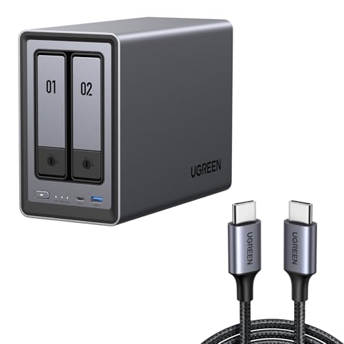 UGREEN NASync DXP2800 2-Bay NAS mit 60W USB C Kabel (Diskless)