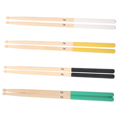 Baquetas de madera de arce para batería 4 pares miniatura 1
