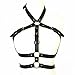 Jerany Punk Black Leather Body Chains Bra Sexy Bikini Body Chain Belts Nightclub Waist Harness Rave Body Harness for Women