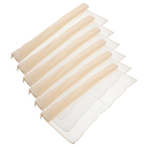 KICHOUSE 6pcs Reusable Cheesecloth for Straining Fine Filter Cloth for Tofu Yogurt and Unbleached Muslin Kitchen Cloths for Efficient Food Preparation and Canning