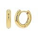 NOELANI Creolen Edelstahl Damen Ohrschmuck, 2 cm, Gold, Herz, Kommt in Schmuck Geschenk Box, 2039660