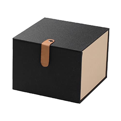 Housoutil 皮扣ブルー製 茶器保管用ボックス 紫砂壺パッケージ ボックス 耐湿性と滑らかな質感の収納箱 おしゃれな中華テイスト ケース
