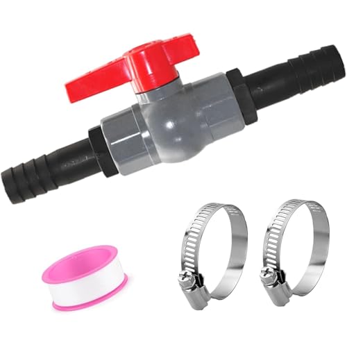 Válvulas de bola de 40 mm, rosca de 32 mm, conector de manguera para estanques, acuarios, válvulas de fontanería de PVC para sistemas de riego
