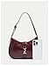 RoseSeek Women's Retro Vintage Zipper Shoulder Bag Adjustable Strap Elegant Underarm Purse Hobo Handbags Burgundy One Size