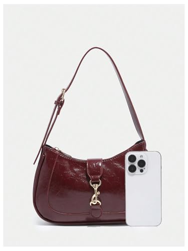 RoseSeek Retro Zipper Shoulder Bag