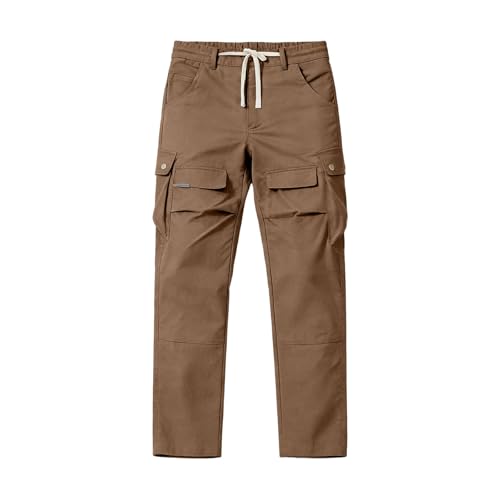 Pantalon de loisirs homme droit à taille élastique pour la randonnée