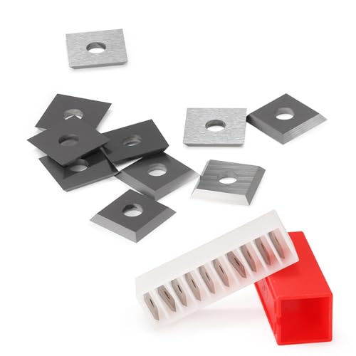 Trvoxviq Insert Cutters Planer Knives Replacement Square Carbide Insert Blades(12x12x1.5mm, 35°) for Spoilboard Surfacing CNC Router Bits Woodworking Spiral Helical Planer Head(10 PCS) 8 Trvoxviq Insert Cutters Planer Knives Replacement Square Carbide Insert Blades(12x12x1.5mm, 35°) for Spoilboard Surfacing CNC Router Bits Woodworking Spiral Helical Planer Head(10 PCS) - Image 8