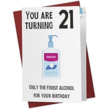 Karto Funny 21st Birthday Card for Men Women - Large 5.5x8.5 inch 21 Years Old Birthday Cards for Him Her - Covid