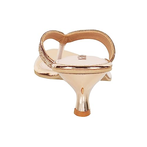 Image of Metro Women Kitten Heel Fashion Sandal