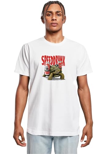Mister Tee Mt3219 Speeddrunk Tee T-Shirt Homme Anti Déformation en Coton Confortable