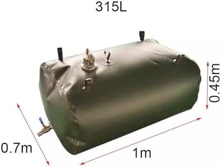 Foldable Gasoline Storage Tank - 1.1mm TPU Fuel Bladder for No-Spill Diesel Transfer, Perfect for Marine, Farm, and Bilge Applications (2x1.5x0.7m)