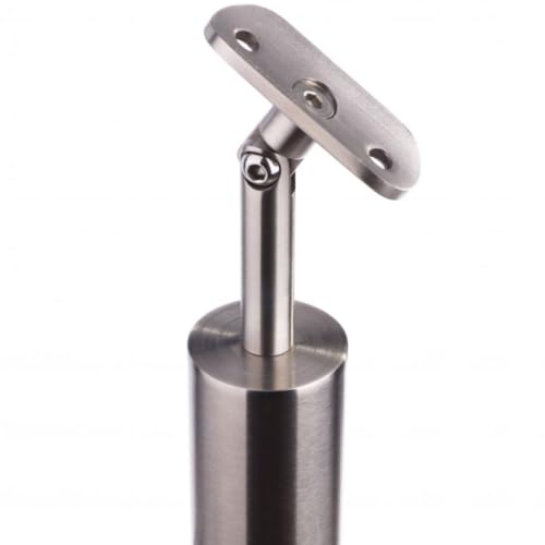 Poteau de garde-corps tube inox 5 trous 12mm pour balustrade terrasse et escalier
